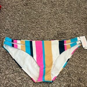 Raisins Multicolor Striped Bikini Bottom